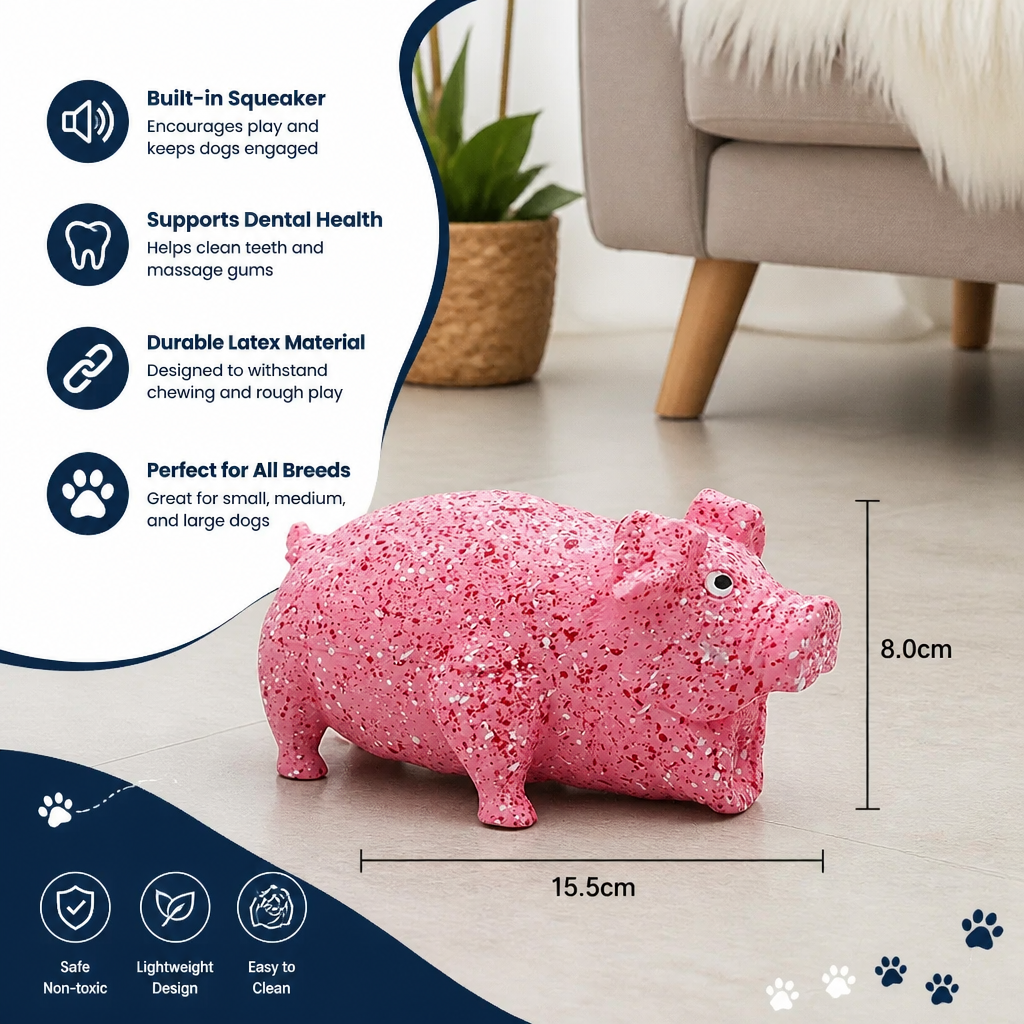 Durable Funny Sound Animal Dog Toy – Durable Latex Squeaky Chew Toy