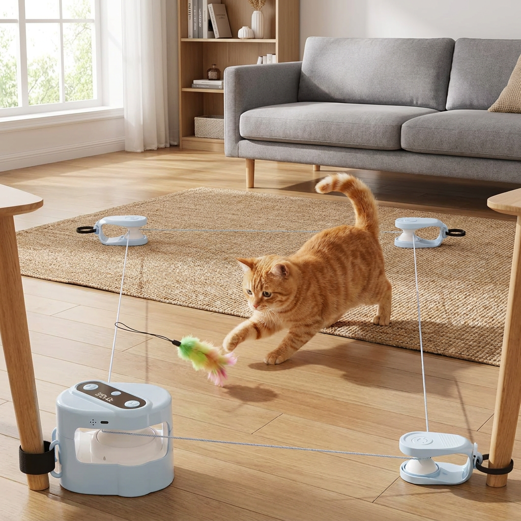 Automatic Cat Chasing Track Toy