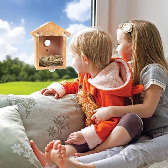 Window Birdhouse With Suction Cups
