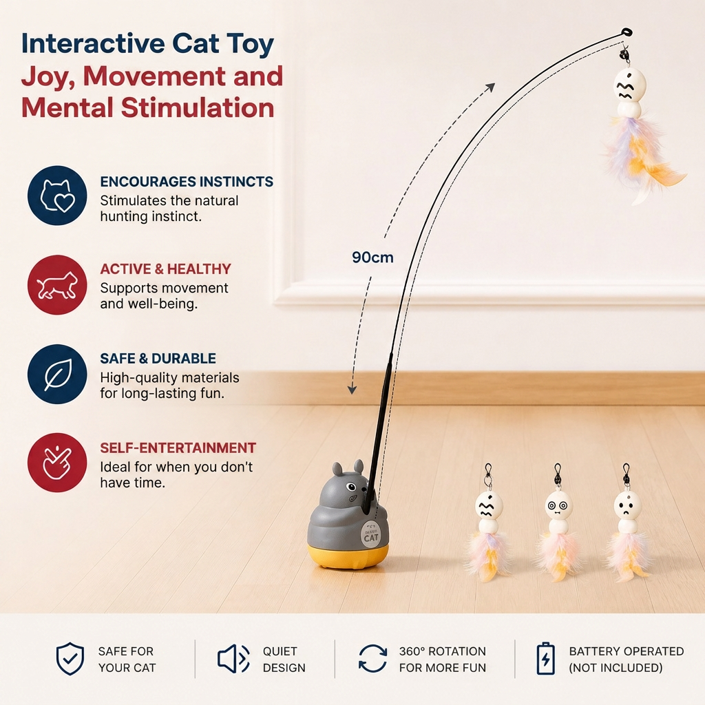 360° Interactive Self-Play Cat Teaser