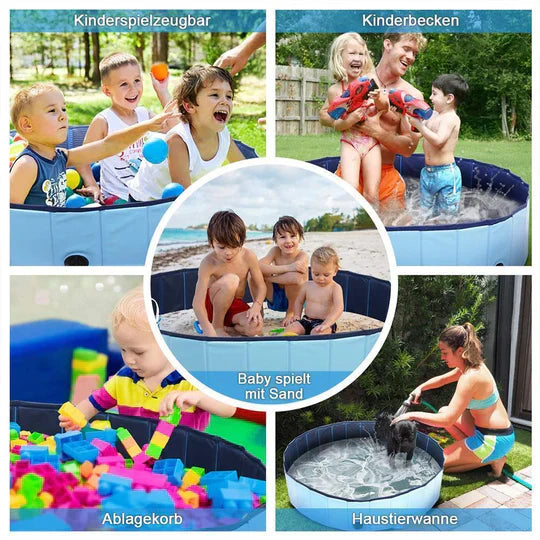 Folding Dog Pool For Garden And Outdoor Use