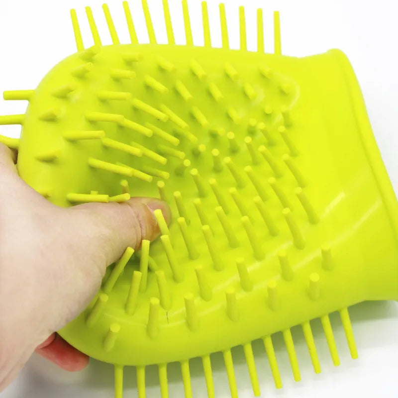 Silicone Dog Brush With Massage Function - Coat Care For Pets