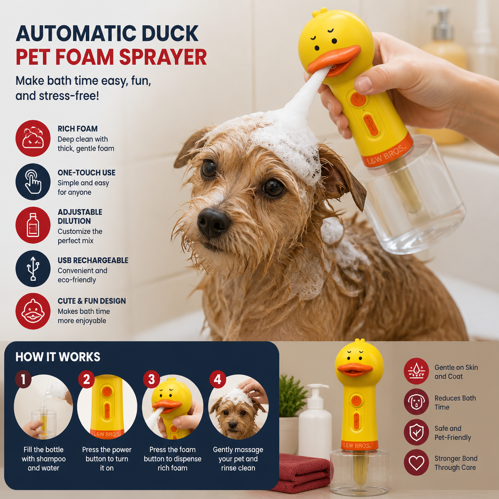 Automatic Duck Pet Foam Sprayer