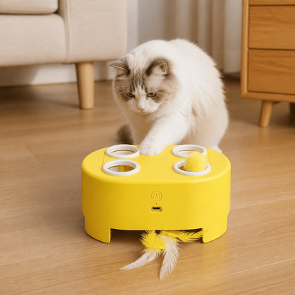 Automatic Feather Chase Toy for Cats