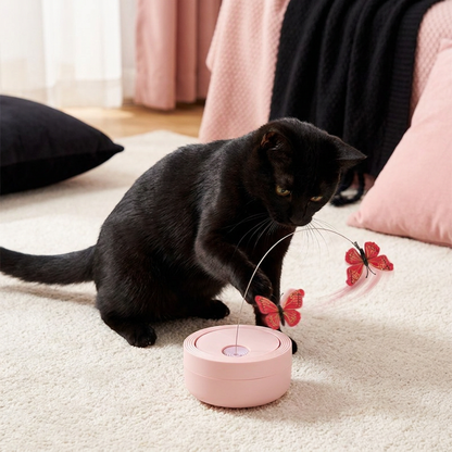 Interactive Butterfly Spinner Cat Toy