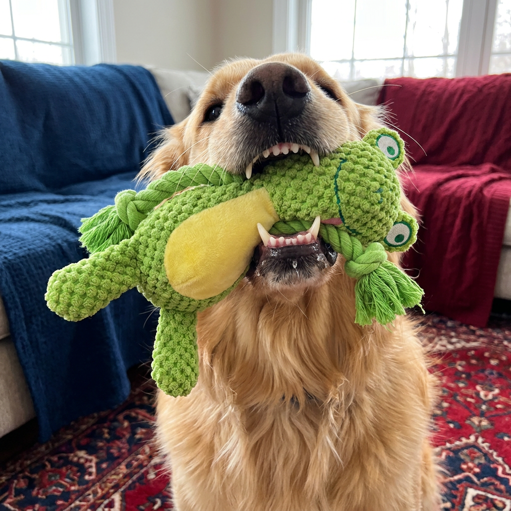 Cotton Rope Plush Dental Squeaky Dog Toy