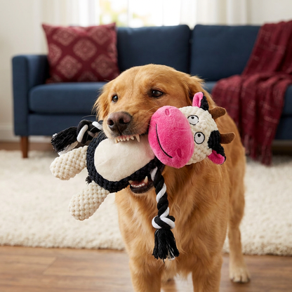 Cotton Rope Plush Dental Squeaky Dog Toy