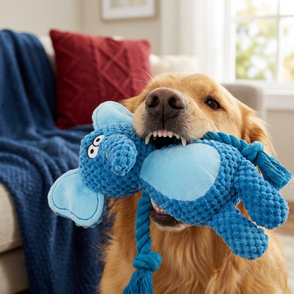 Cotton Rope Plush Dental Squeaky Dog Toy