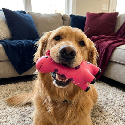 Squeaky Latex Deer Chew Dog Toy