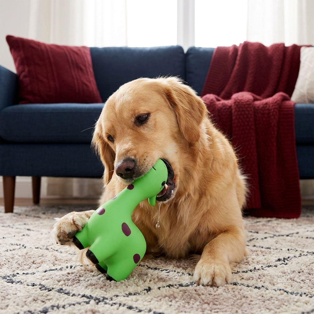 Squeaky Latex Deer Chew Dog Toy