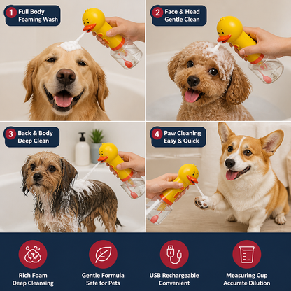 Automatic Duck Pet Foam Sprayer
