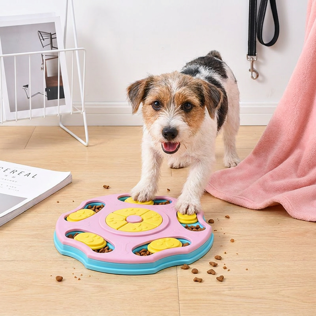 Interactive food puzzle for dogs