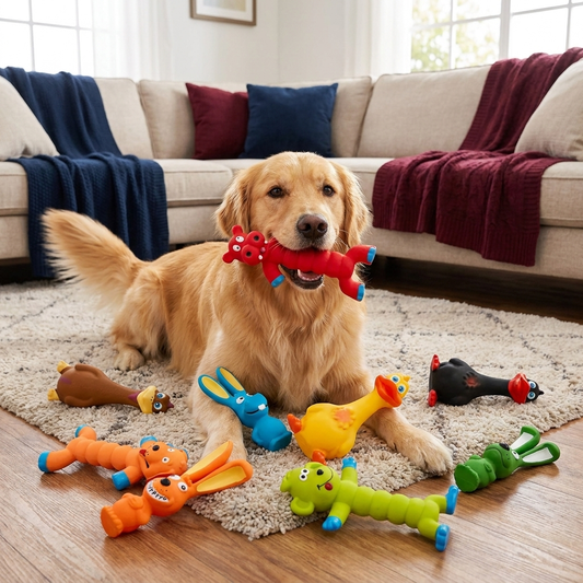 Durable Natural Latex Teeth Cleaning Dog Chew Toy
