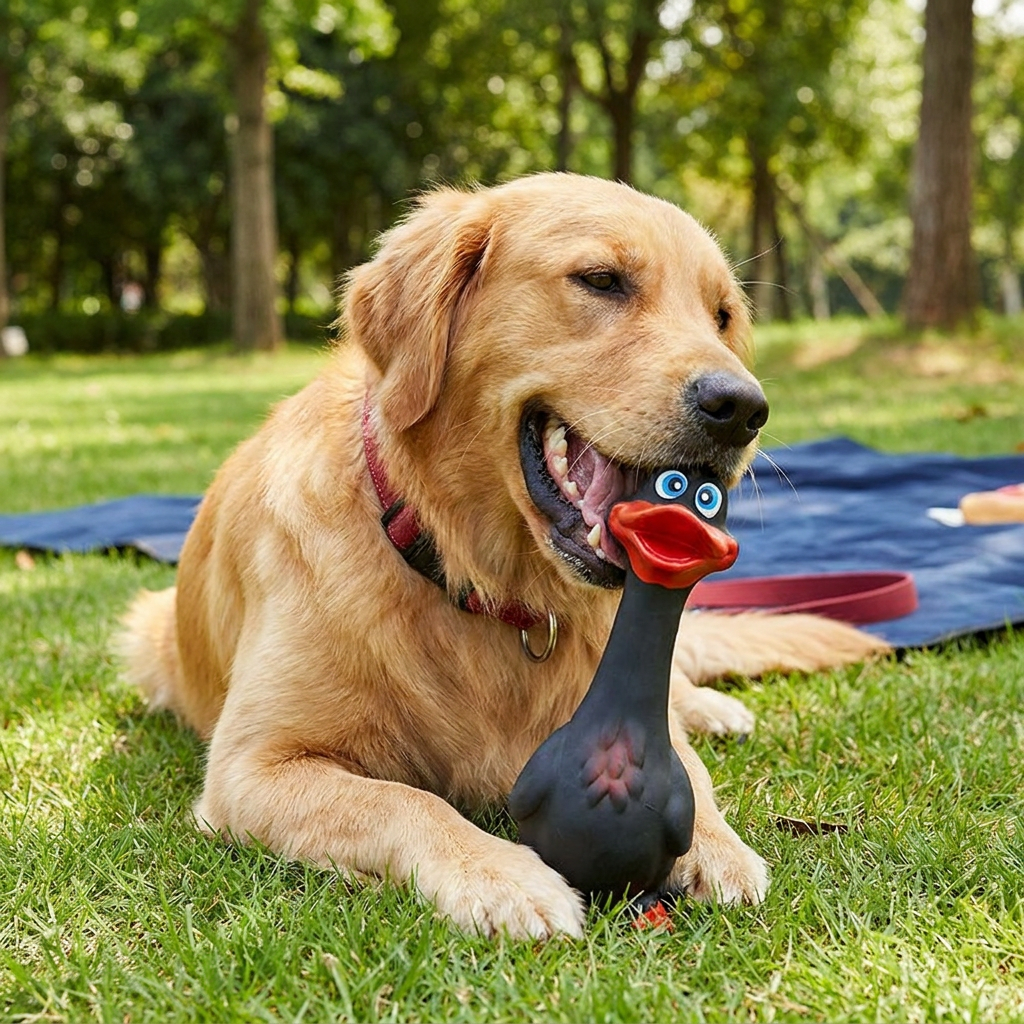 Durable Natural Latex Teeth Cleaning Dog Chew Toy