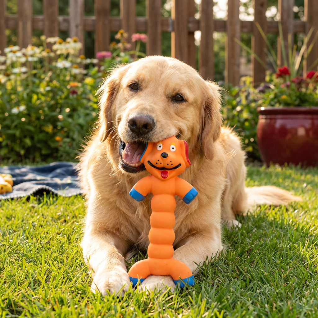 Durable Natural Latex Teeth Cleaning Dog Chew Toy