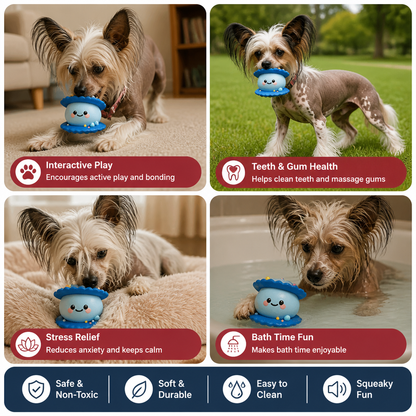 Cute Squeaky Ocean Animal Dog Toy