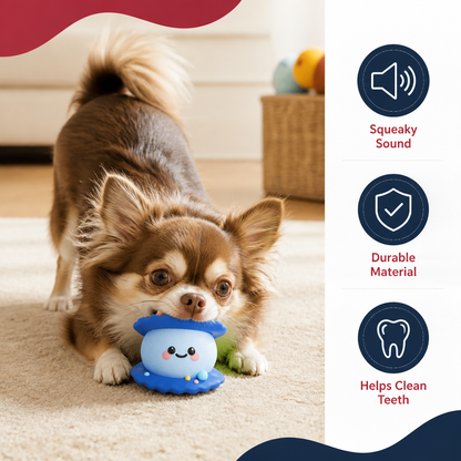 Cute Squeaky Ocean Animal Dog Toy