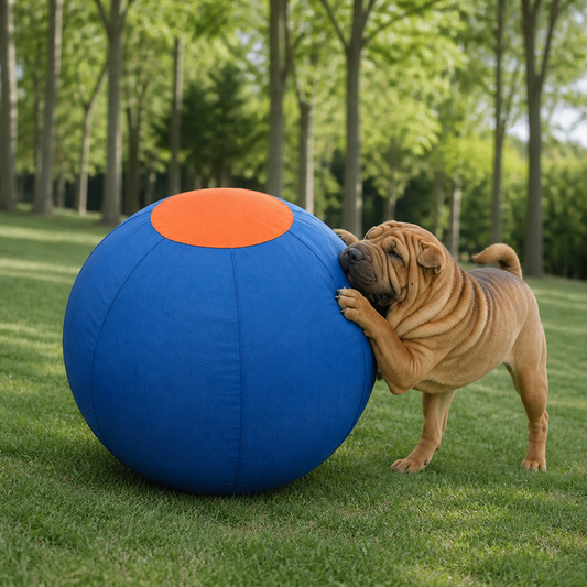 Inflatable Bite Resistant Herding Ball for Dogs – Durable Interactive Push & Chase Toy