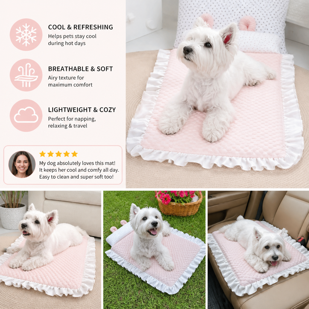 Cooling Dog Bed for Hot Days – Soft, Washable & Comfortable