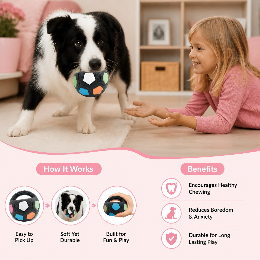 Durable Toy Ball for Stress Relief for Dogs