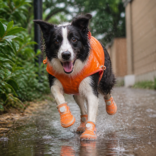 Protective Dog Shoes with Adjustable Straps for Comfortable Outdoor Walks