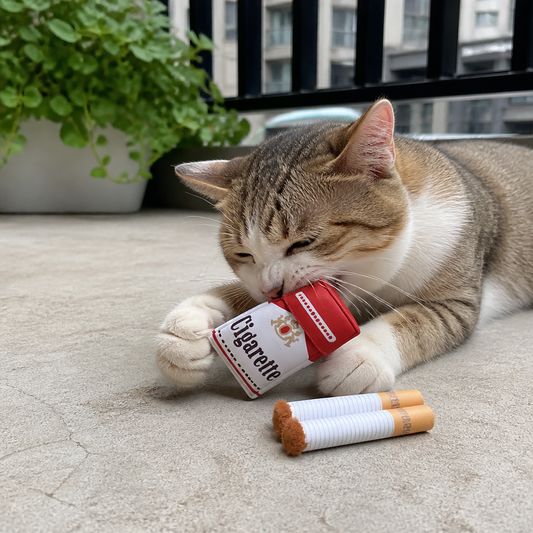 Cigarette Pack Catnip Toy Set for Interactive Cat Play