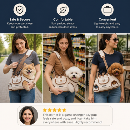 Adjustable Pet Shoulder Carrier Bag for Small Dogs and Cats