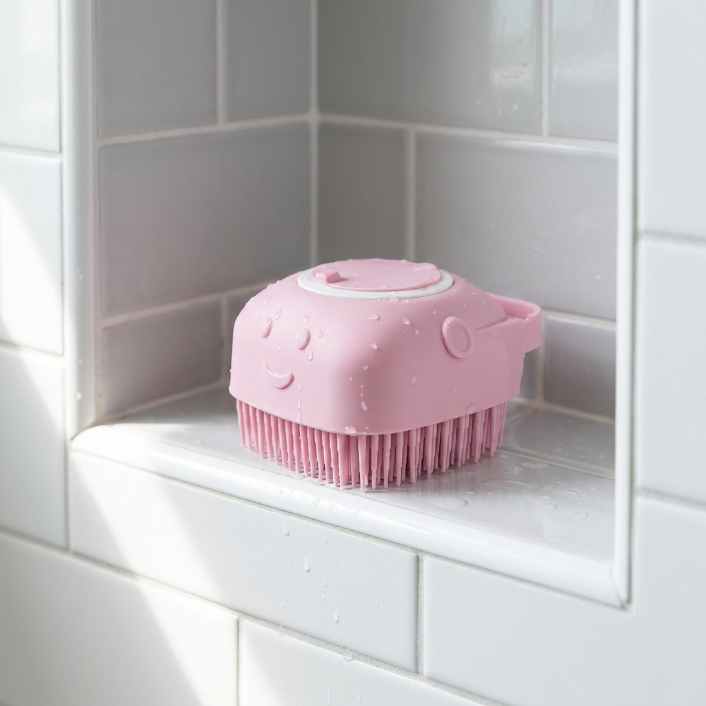 Practical 2-in-1 Professional Dog Bath Brush – Deep Cleaning & Massage in One Step
