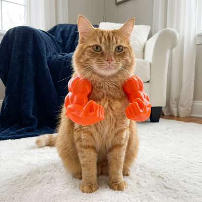 Muscle Arm Cat Costume Harness for Funny Pet Photos and Dress Up