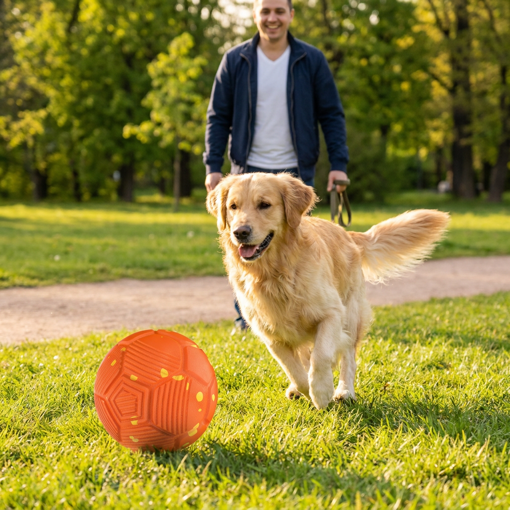 Eco-Friendly Bite-Resistant Smart Interactive Automatic Dog Ball