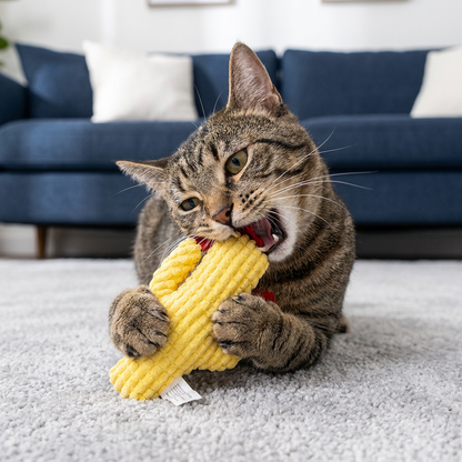 Catnip-Filled Cactus Teeth Cleaning Cat Toy