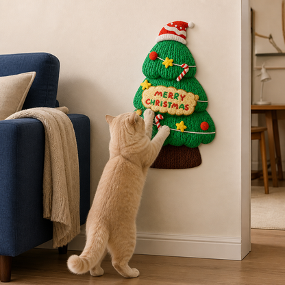 2in1 Woven Self-Adhesive Cat Scratching Mat & Furniture Protector with Interactive Toy