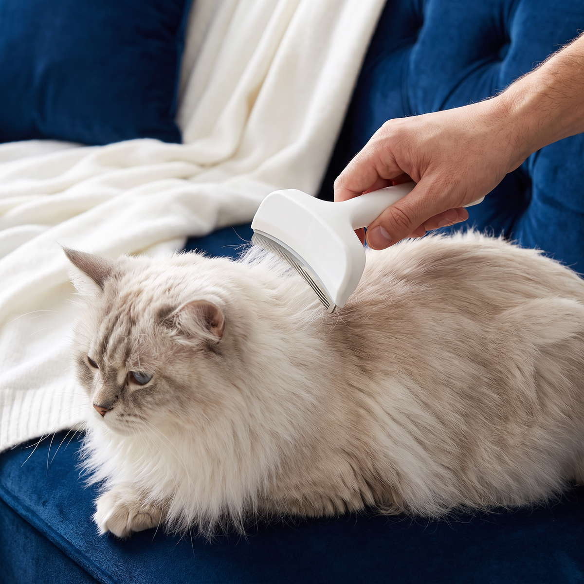 Cat Deshedding Undercoat Rake – Extra-Wide Grooming Tool for Loose Fur & Long Hair