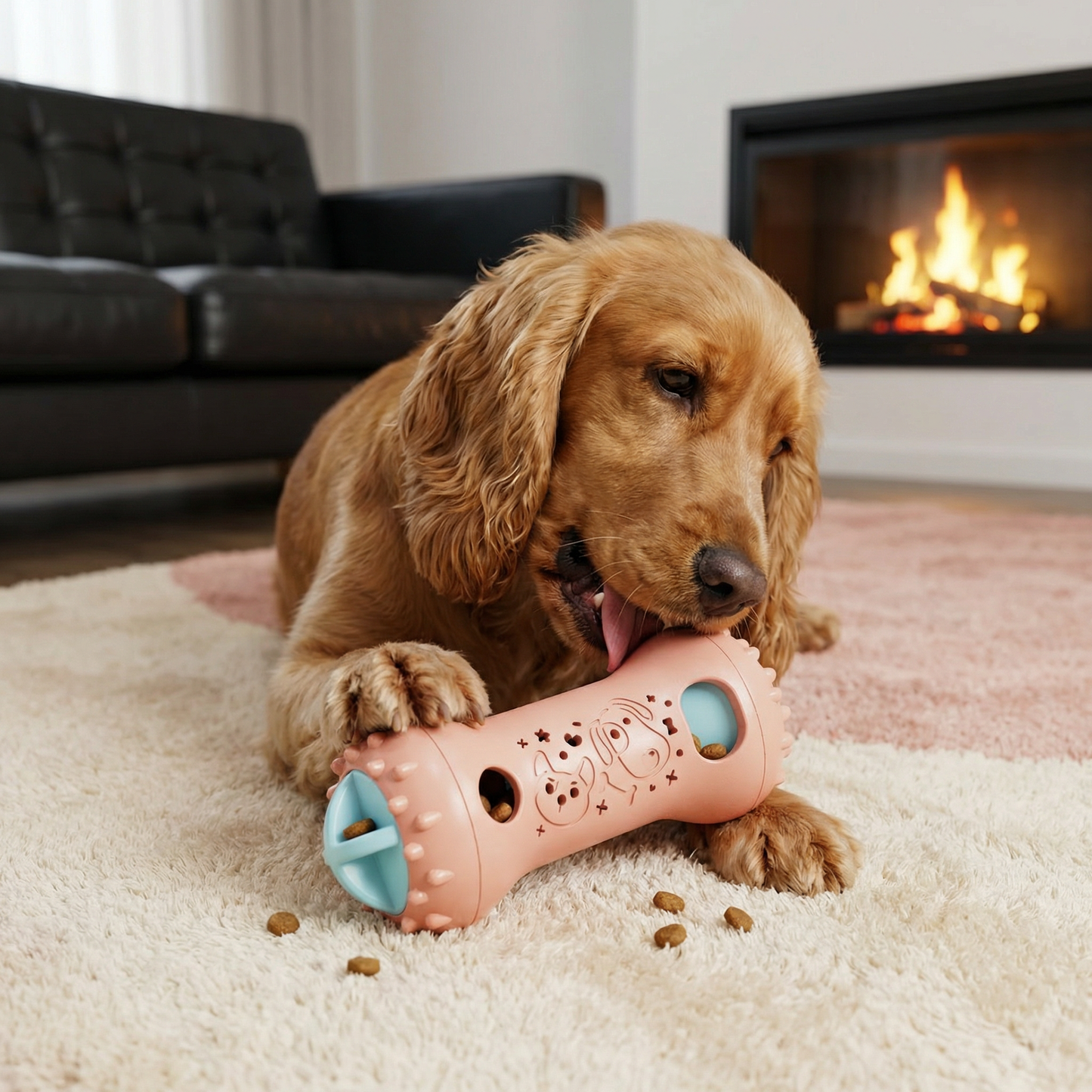 3-in-1 Dog Chew Toy – Slow Feeder, Treat Dispenser & Dental Care