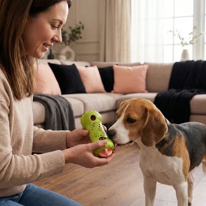 3-in-1 Dog Chew Toy – Slow Feeder, Treat Dispenser & Dental Care