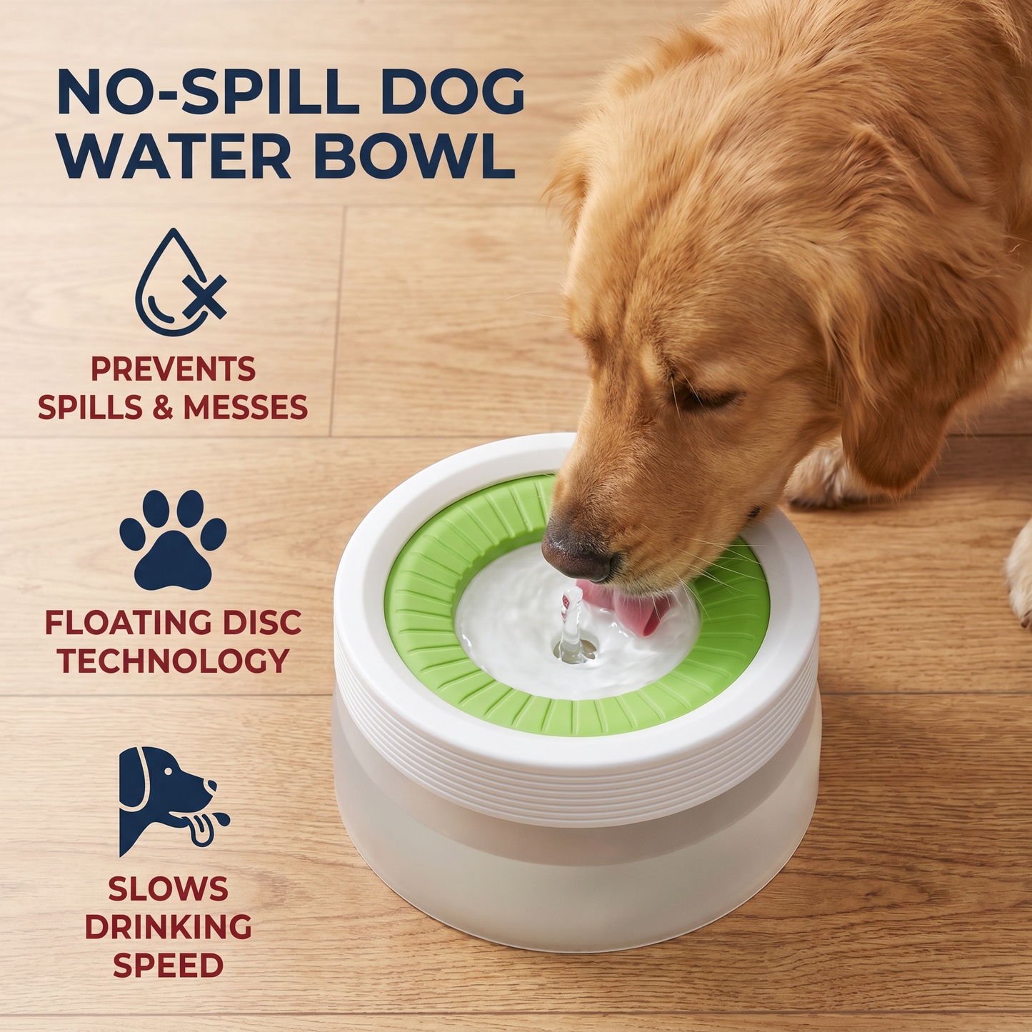 No-Spill Dog Water Bowl