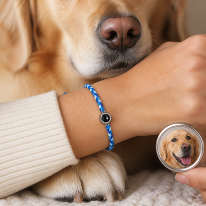Personalized Pet Photo Projection Keepsake Bracelet