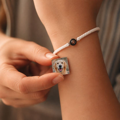 Personalized Pet Photo Projection Keepsake Bracelet