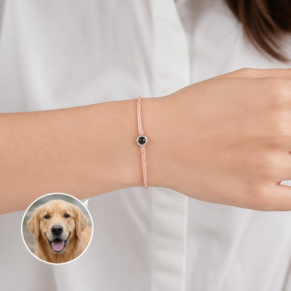Personalized Pet Photo Projection Keepsake Bracelet