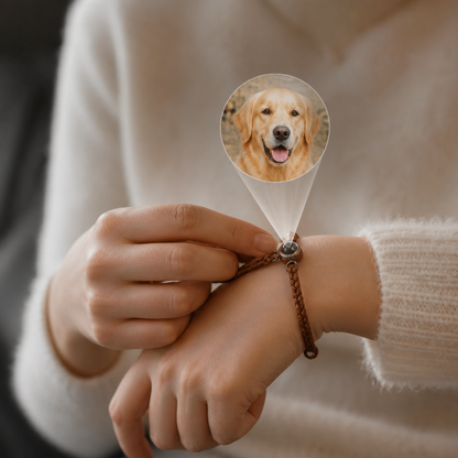Personalized Pet Photo Projection Keepsake Bracelet
