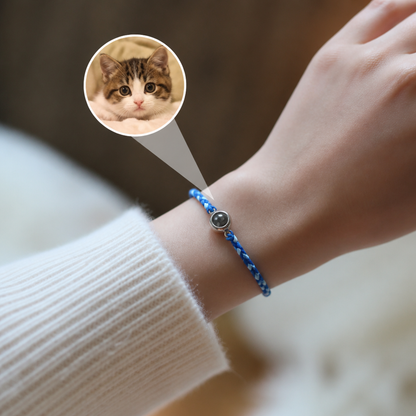 Personalized Pet Photo Projection Keepsake Bracelet
