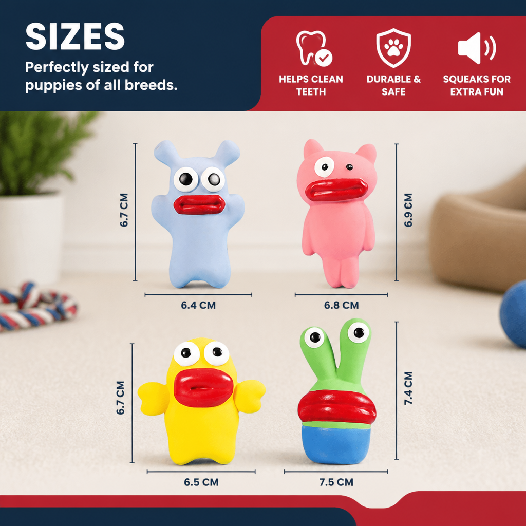 Interactive Chew & Squeak Puppy Toy