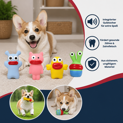 Interactive Chew & Squeak Puppy Toy