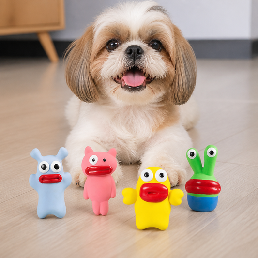 Interactive Chew & Squeak Puppy Toy