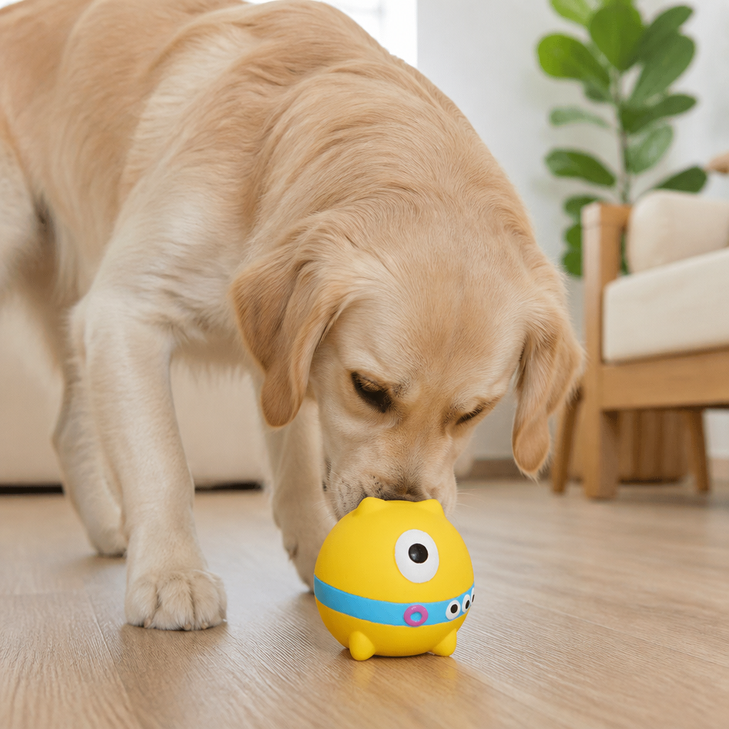 Interactive Chew & Squeak Puppy Toy