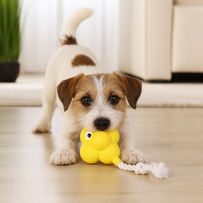 Interactive Chew & Squeak Puppy Toy