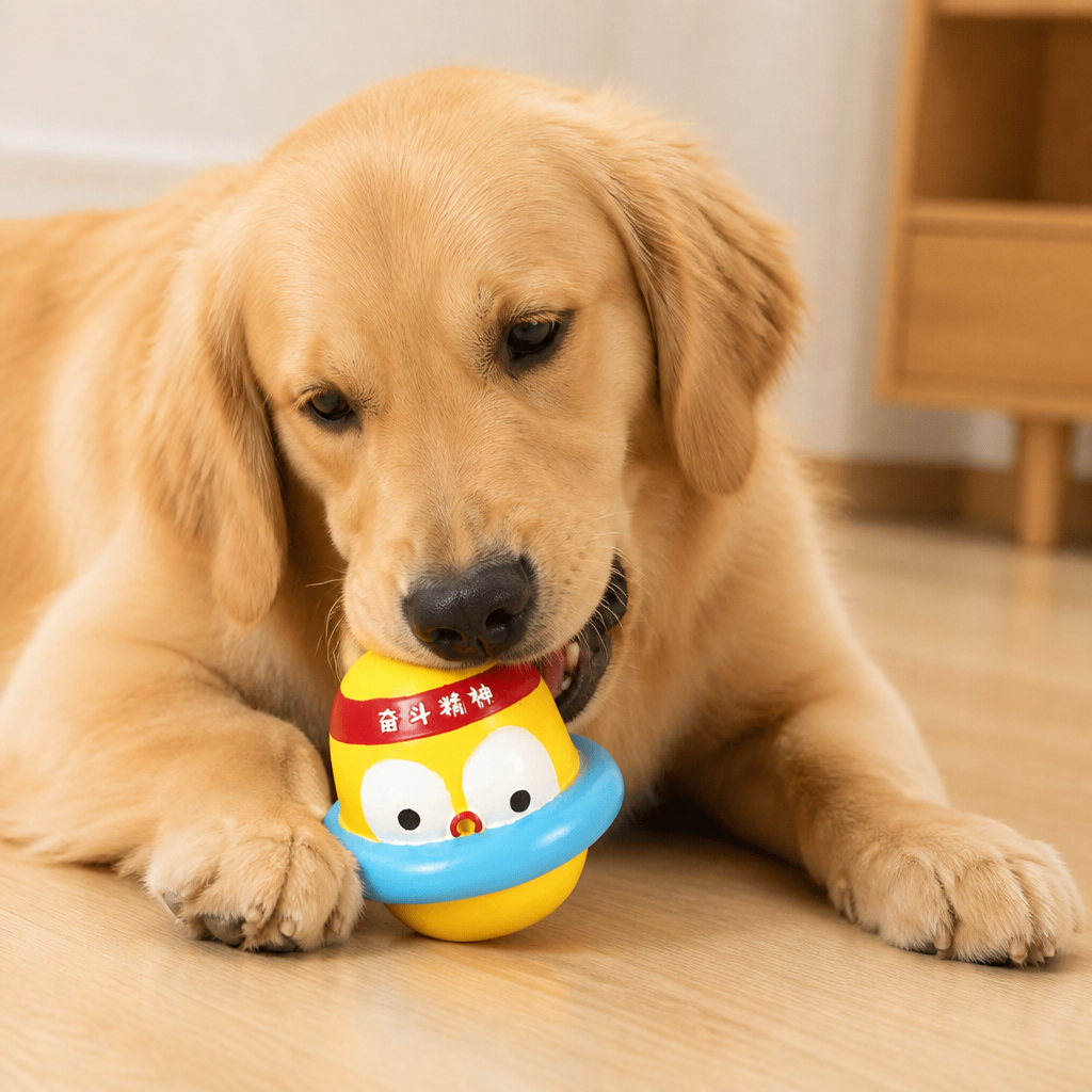 Interactive Chew & Squeak Puppy Toy