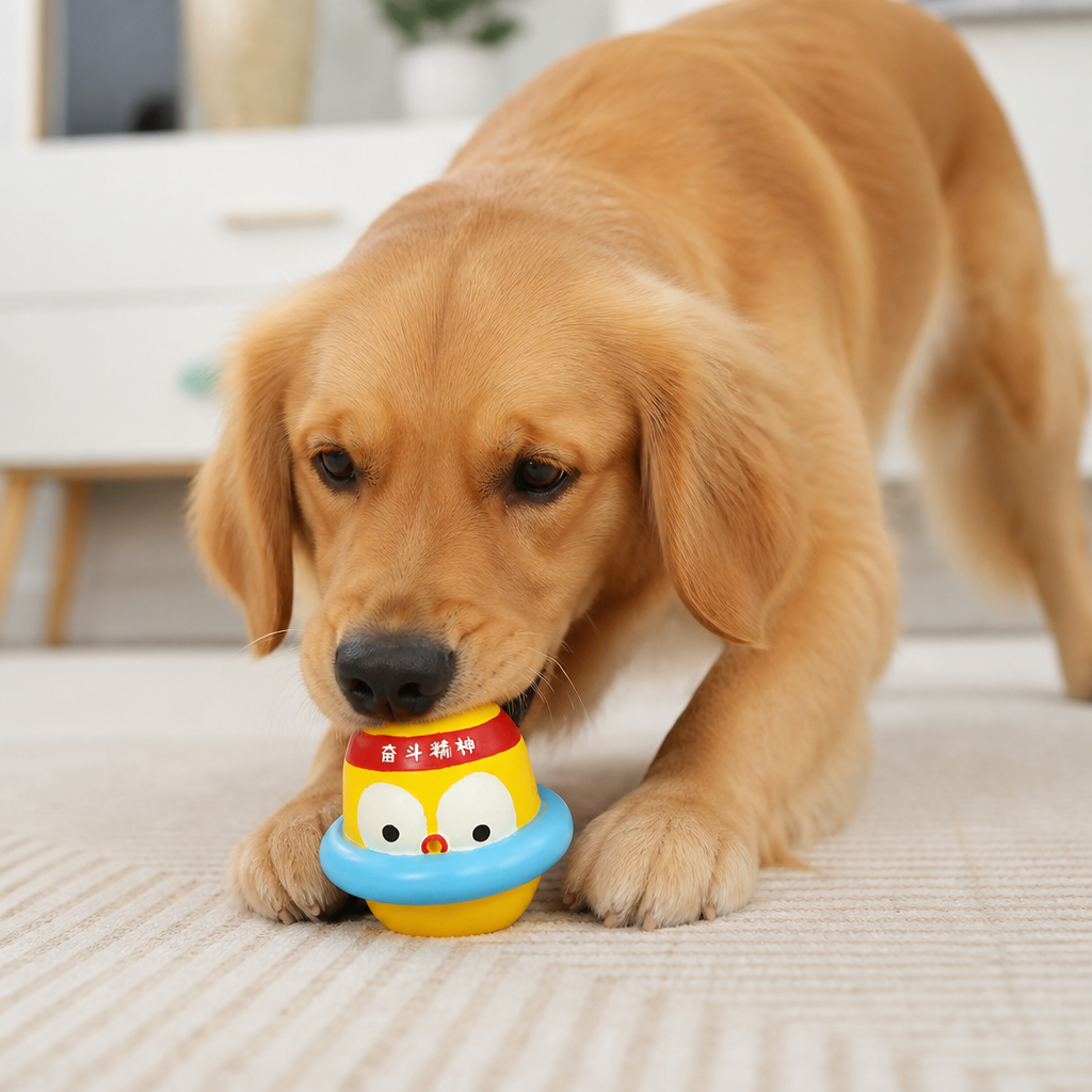 Interactive Chew & Squeak Puppy Toy