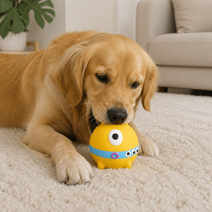 Interactive Chew & Squeak Puppy Toy