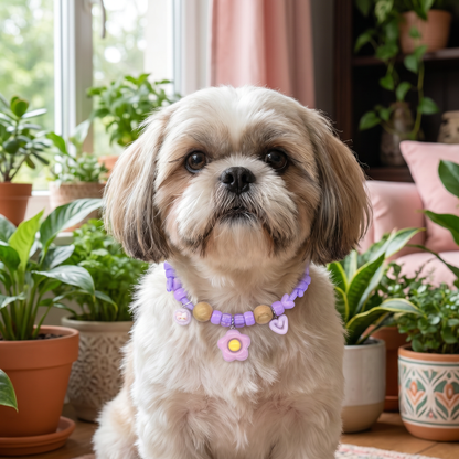Cute collar with insect repellent for dogs